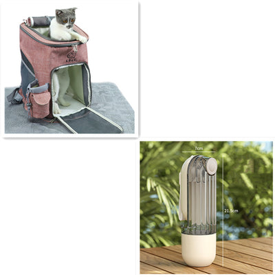 Hydrate Anywhere: 2-in-1 Pet Water Cup for walking & Travel