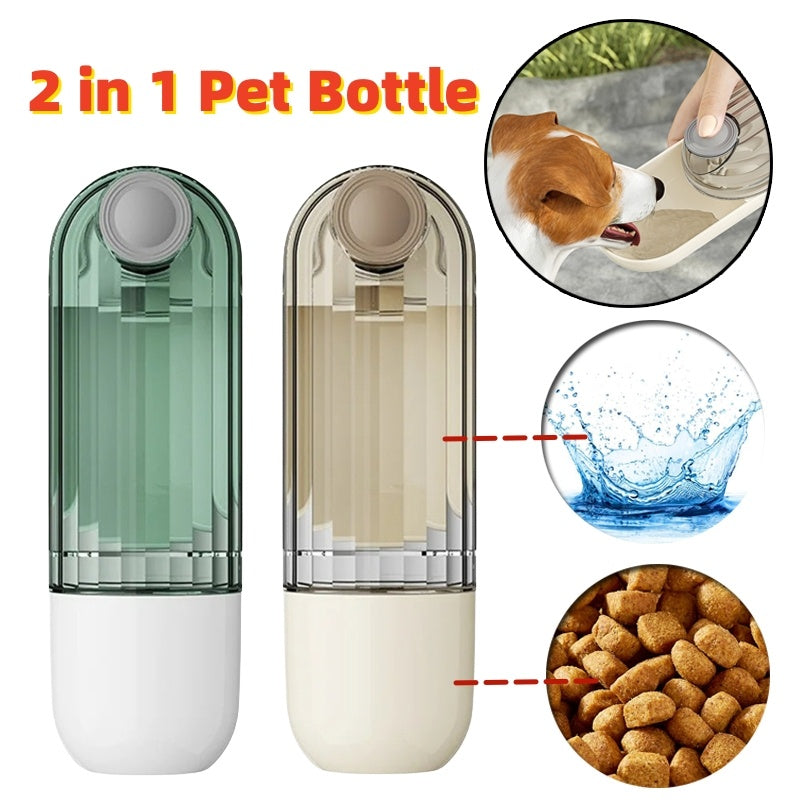 Hydrate Anywhere: 2-in-1 Pet Water Cup for walking & Travel